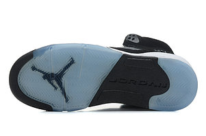 баскетбольные кроссовки Nike Air Jordan 5 Retro черные Акула, фото 3