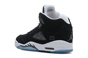 баскетбольные кроссовки Nike Air Jordan 5 Retro черные Акула, фото 4