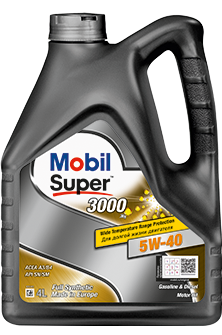 Моторное масло Mobil Super 3000 5w40 4L - фото 1 - id-p59194781