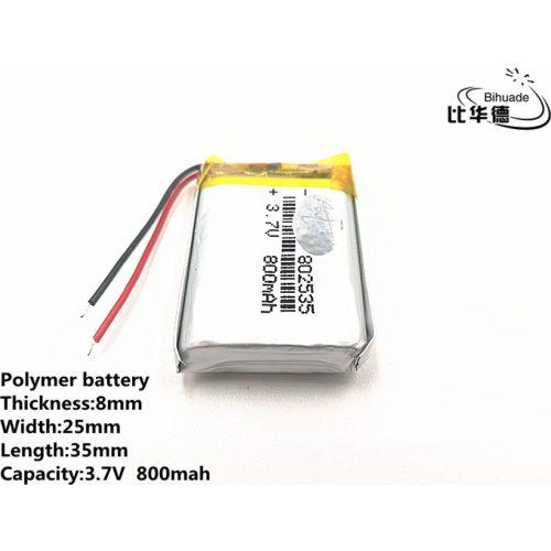 Аккумулятор Li-pol 802535 3.7V 800mAh