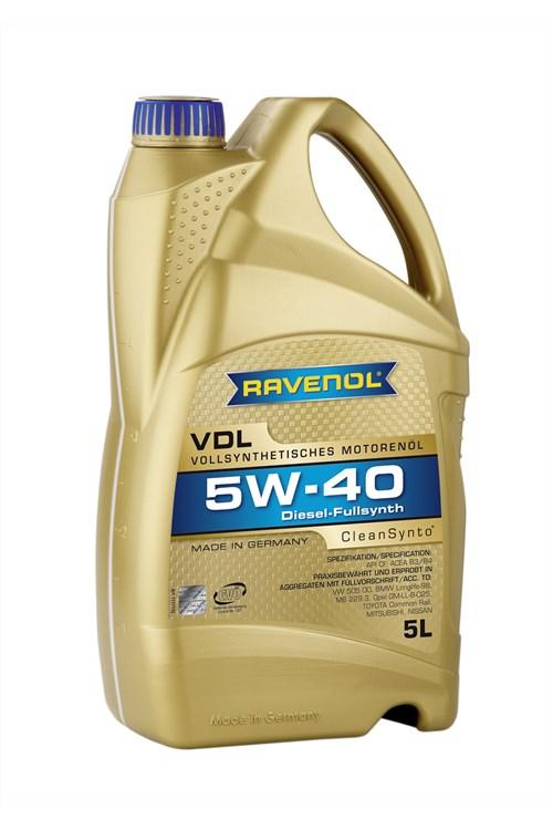 Моторное масло RAVENOL VDL 5/40 DIZEL 5L - фото 1 - id-p59212375