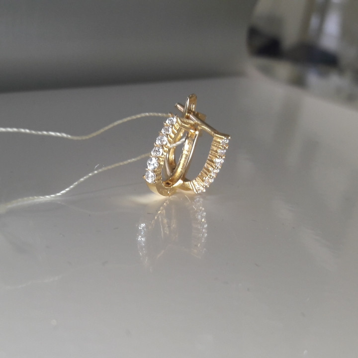 Серьги с цирконами