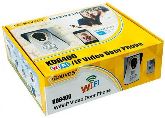 Фирменная картонная упаковка видеодомофона KIVOS 400