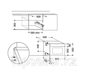 Микроволновая печь Whirlpool-BI AMW 439 IX - фото 2 - id-p59227464