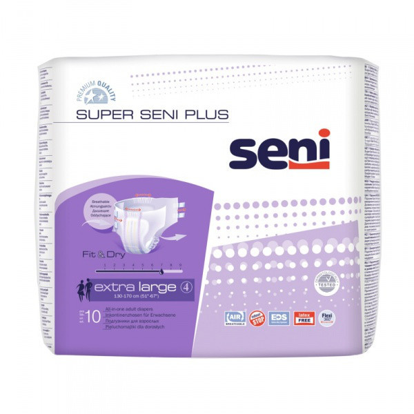 Подгузники для взрослых Super Seni Plus Extra Large 10 шт.