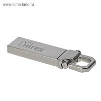 Флешка USB2.0 Mirex CRAB, 8 Гб, чт до 25 Мб/с, зап до 15 Мб/с, карабин