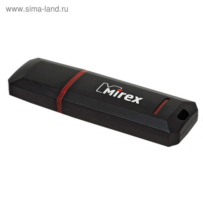 Флешка USB2.0 Mirex KNIGHT BLACK, 64 Гб, чт до 25 Мб/с, зап до 15 Мб/с, черная