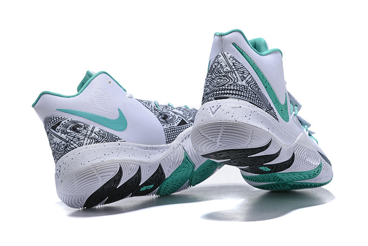 Баскетбольные кроссовки Nike Kyrie (V) 5 " White/Green" from Kyrie Irving 