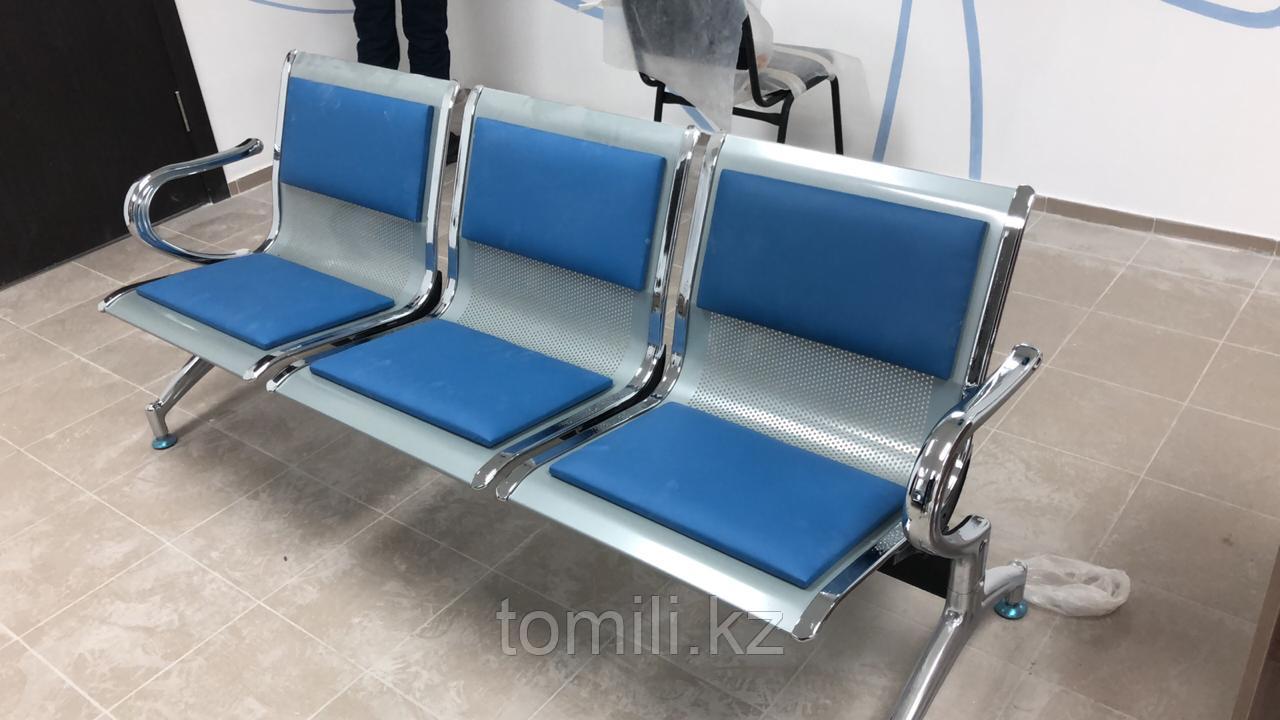 скамья ожидания. 32. 01. мебель для фойе школы. скамейка офисная для ожидания.