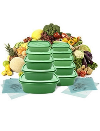 Набор контейнеров 5 шт Stay Fresh Green Container - фото 3 - id-p4214801