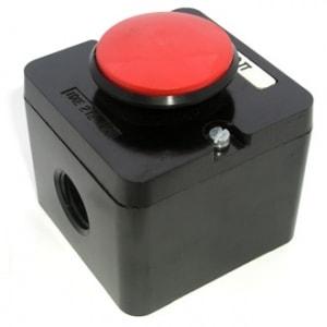 Кнопка ПКЕ 222-1 (грибок красный) - фото 1 - id-p59307831