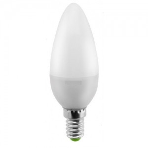 Светодиодная лампа LED C37 "Свеча" 4.5w 230v 4000K E14 - фото 1 - id-p59308062