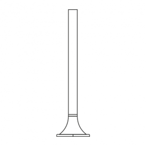 Алюминиевая труба - подставка для светильников 1 м 259-09005 - фото 1 - id-p59309233