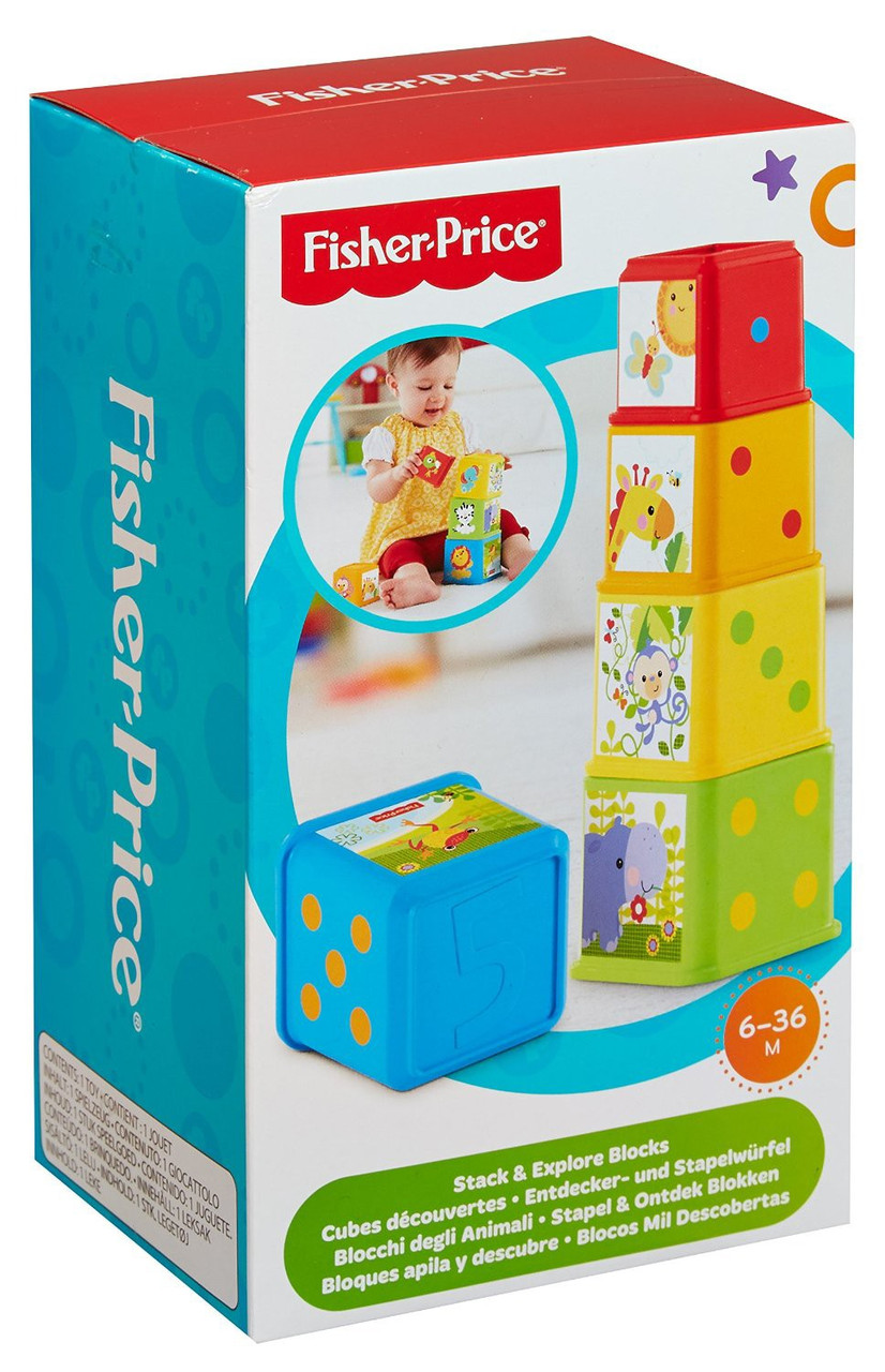 Fisher-Price Веселые кубики "Складываем и исследуем" - фото 3 - id-p59368873