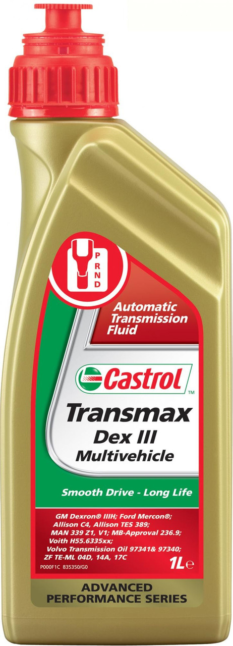 Трансмиссионная жидкость CASTROL TRANSMAX DEX III MULTIVEHICLE 1литр - фото 1 - id-p59374357