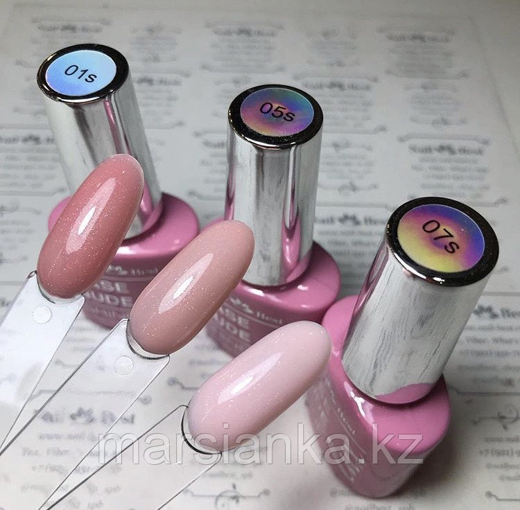 LUX Base Nail Best Nude Shine №07s (с шиммером)