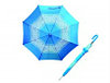 Зонт трость голубое с белым