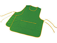 Фартук с воротом, цвет зеленый