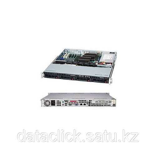 Сервер Supermicro CSE-813MFTQ-520/X10SLL-F (1U Rack, Сore i3-4160, 3600 МГц, 3 Мб, 2 ядра)
