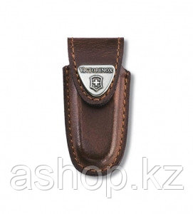 Чехол для ножа Victorinox POUCH 4.0531, Материал: Кожа, Крепление: На пояс, Застежка: Липучка, Цвет: Коричневы
