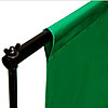 2 зонта - софтбокса 60 × 90 см на стойках с головками под лампу и зелёным фоном 4×3 м, фото 3