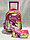 Рюкзак на колесах для девочек от 4-х до 6-и лет Высота 42 см, длина 26 см, ширина 18 см., фото 2