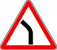 Знаки дорожные 1.11.1, 1.11.2 Опасный поворот/  Қауіпті бұрылыс, фото 2