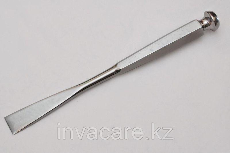 Долото хирургическое с шестигранной ручкой плоское с двусторонней заточкой, 10мм *, (27-3480-10R)