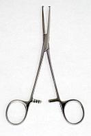 Зажим кровоостанавливающий одно- и двузубый, зубчатый, изогнутый №2, 160мм *, (14-0582)