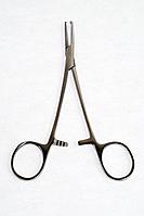 Зажим кровоостанавливающий одно- и двузубый, зубчатый, изогнутый №1, 150мм. *, (14-0581R)