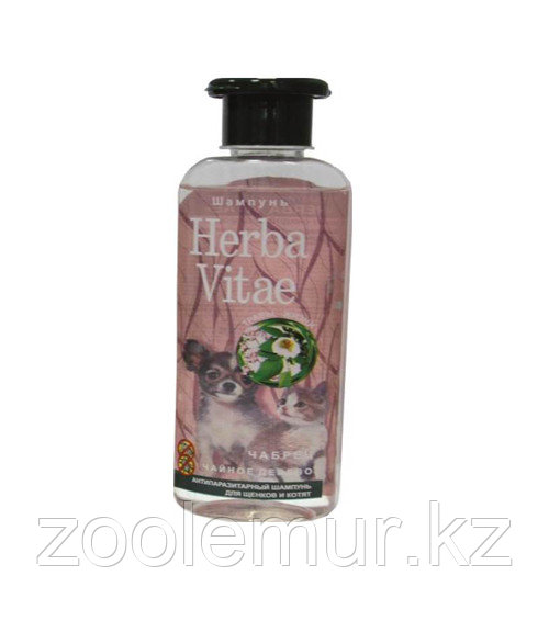«Herba Vitae» антипаразитарный шампунь для щенков и котят на основе эфирных масел