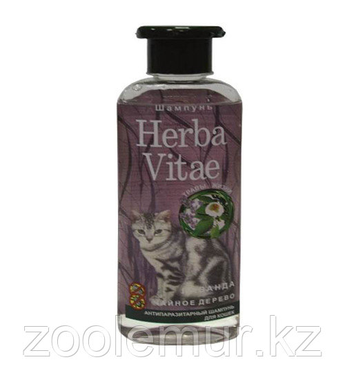 «Herba Vitae» антипаразитарный шампунь для кошек на основе эфирных масел 250 мл