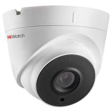 DS-T203P - 2MP HD-TVI уличная купольная камера с фиксированным объективом, поддержкой питания по коаксиалу (PoC.af) и ИК-подсветкой.