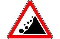 Знак 1.26 Падение камней/ Тастардың құлауы