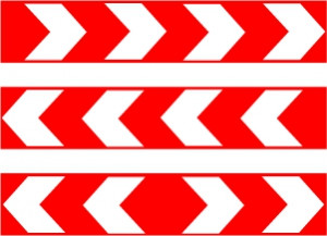 Знаки 1.31.1, 1.31.2, 1.31.3 Бұрылу бағыты/ Направление поворота