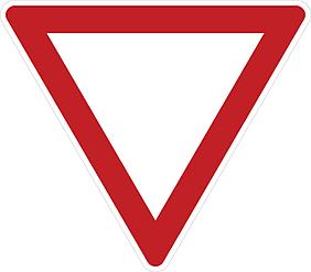 Дорожный знак 2.4 Уступите дорогу