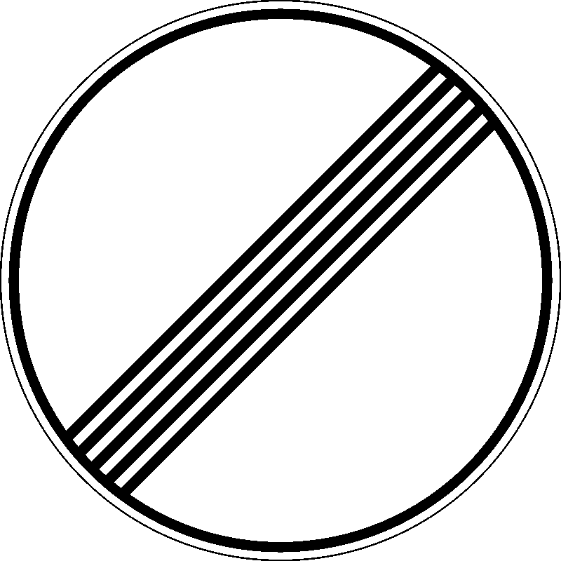 Знак 3.31 Конец зоны всех ограничений