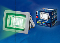Прожектор светодиодный ULF-S04-10W/GREEN IP65 85-265В GREY картон
