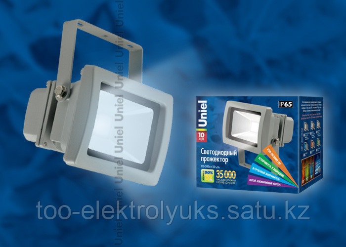 Прожекторы светодиодные ULF-S01-10W/DW IP65 110—240В картон