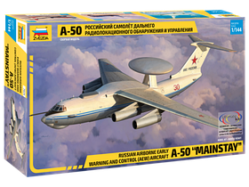 Сборная модель Российский самолет дальнего радиолокационного обнаружения А-50 1\144