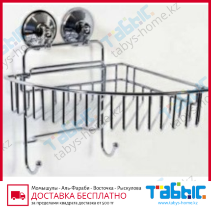 Полка угловая на вакуумных присосках 280484, фото 2
