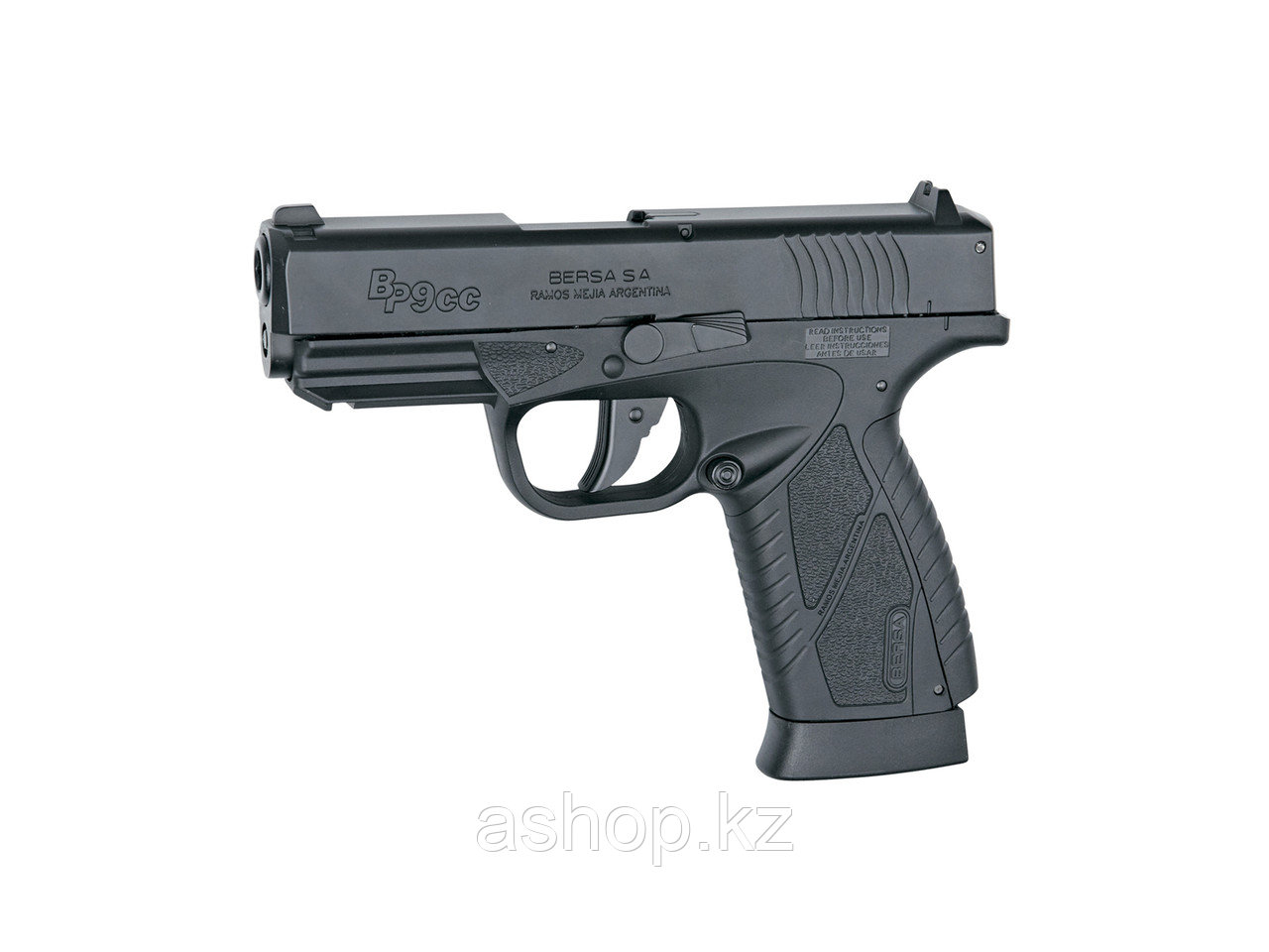 Пистолет для страйкбола ASG BERSA BP9CC, Калибр: 4,5 мм (.177, BB), Дульная энергия: 1,6 Дж, Ёмкость магазина