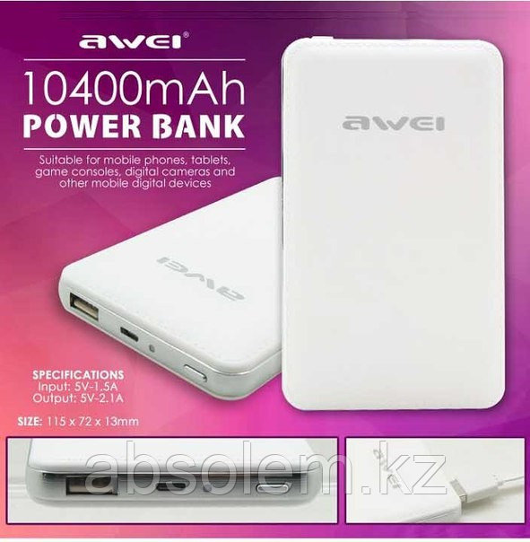 Powerbank Awei P84K 10400 mAh