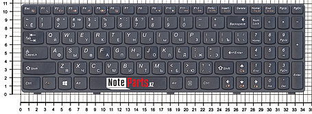 Клавиатура для ноутбука Lenovo IdeaPad G500/ G505/ G510, RU, черная, фото 2