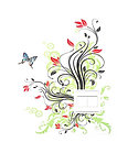 Декоративная наклейка на выключатель птички-цветочки, фото 7