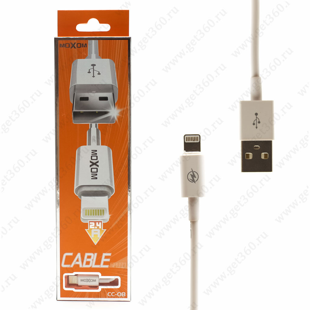 USB Data кабель Moxom CC-08 (lightning) для iPhone