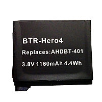 GoPro Hero 4 үшін қайта зарядталатын батарея (1160 МАч)