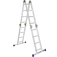 Лестница-трансформер алюминиевая шарнирная 4х5 ступеней