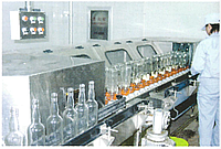Линия для розлива, ополаскивания, заполнения, укупорки стеклянных бутылок 3000/10000 бут/час