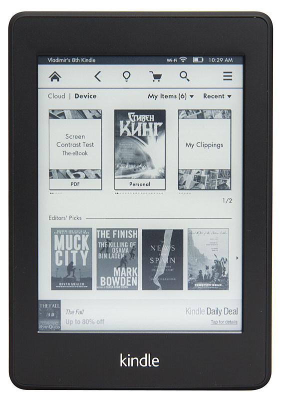 Электронная книга Amazon Kindle Paperwhite 2018 (чёрный)